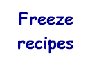 Recipes of meals to freeze