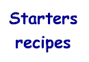 Recipes of starters